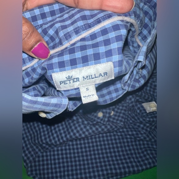 Peter Millar 100% Cotton Button Down Top size Small- Flaw - Picture 4 of 8